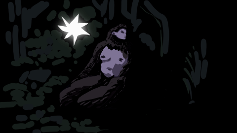 gif,luz,bosque,destello,ilustracion,animacion,2d,loop,pibagato